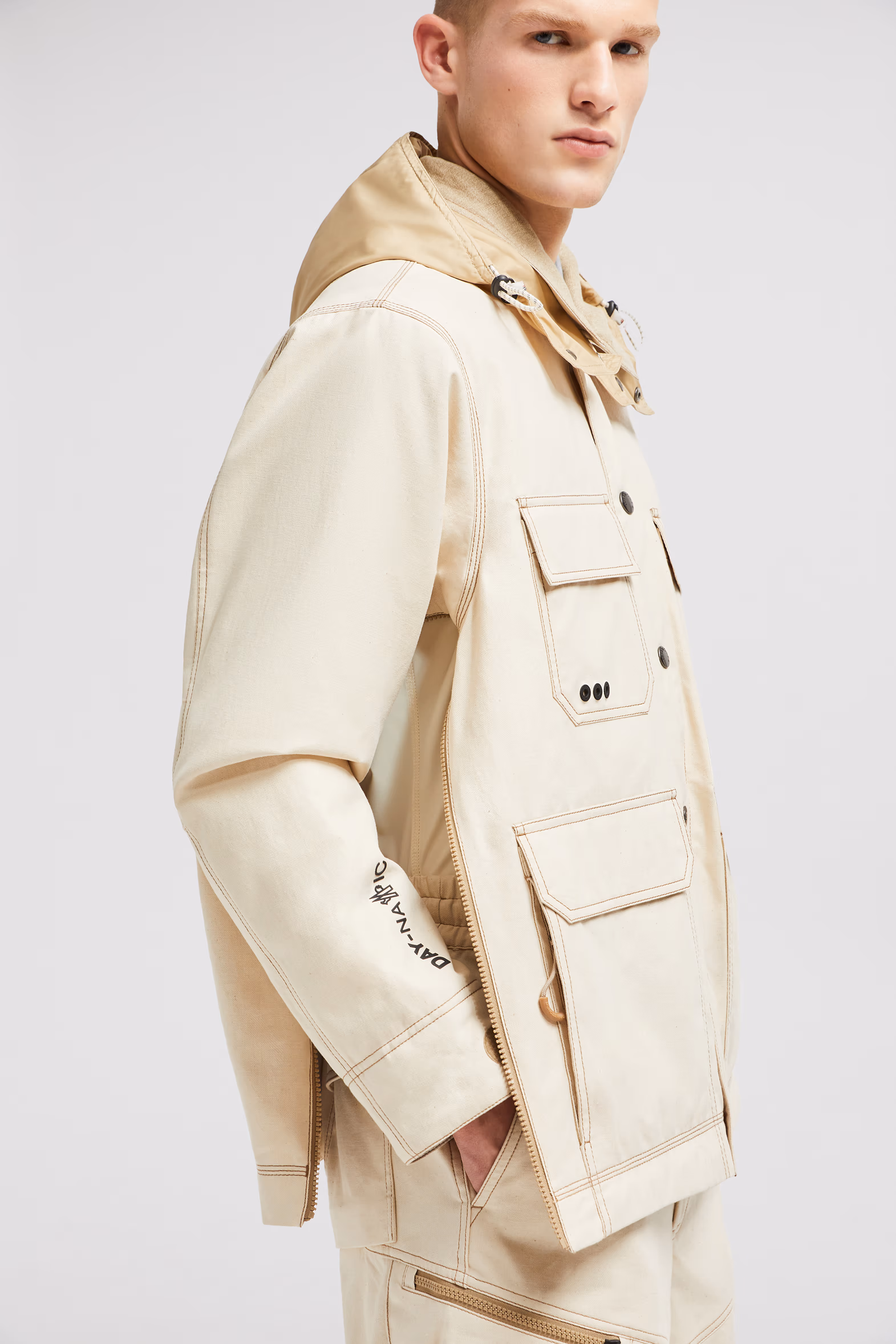 Kelpius Cotton Down Field Jacket Men Light Beige Moncler 8